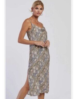 Velvet Heart Talulla Snakeskin Midi Slip Dress | Medium